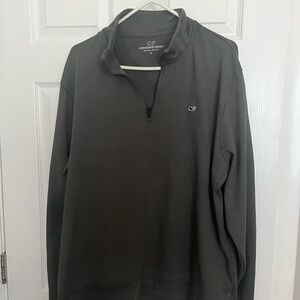 Vineyard Vines Gray Quarter-Zip Pullover